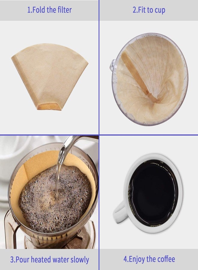 Sanwior Cone Coffee Filters #4, Coffee Filters 4 Cone Paper Unbleached, Number 4 Coffee Filter 8-12 Cup, Size 4 Paper Filter, Compatible with Ninja Coffee Maker and Cuisinart Coffee Maker, 100 Count - Image 5
